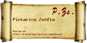 Pintarics Zsófia névjegykártya